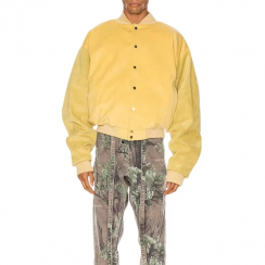 Long Sleeve Suede Padding Jacket